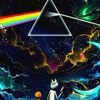 Trippy Rick and Morty wallpaper