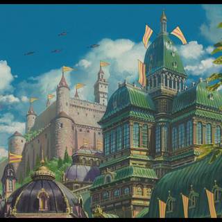 Howl's Moving Castle HD wallpaper