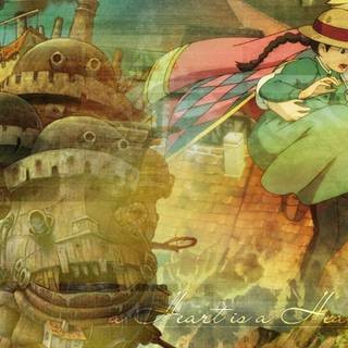 Howl's Moving Castle HD wallpaper