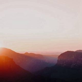 Hiding sun wallpaper