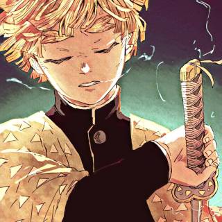 Zenitsu Agatsuma anime wallpaper