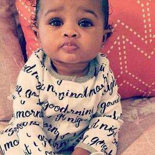 Cute black toddler wallpaper