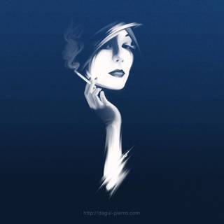 Smoking girl wallpaper