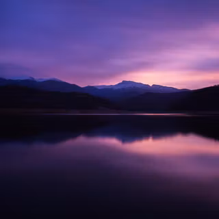 Evening lake wallpaper
