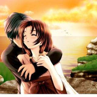 Adorable cute pair wallpaper