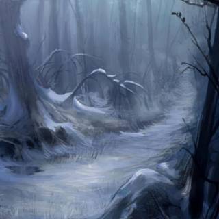 Spooky forest wallpaper