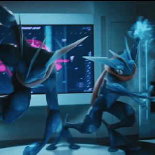 Greninja and Mewtwo wallpaper