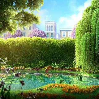 Fantasy gardens wallpaper