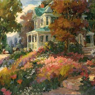 Fantasy gardens wallpaper