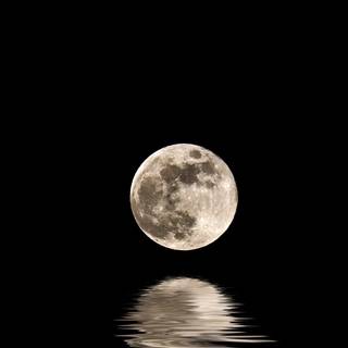 Silver moon wallpaper