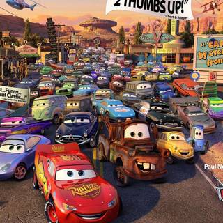 Cars cartoon wallpaper