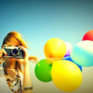 Beautiful balloons wallpaper