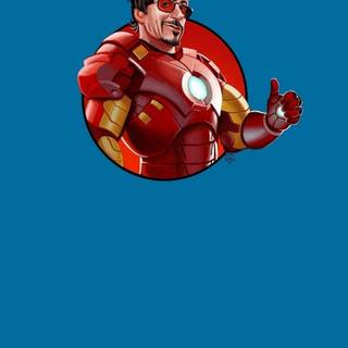 Neon Iron Man wallpaper