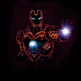 Neon Iron Man wallpaper