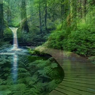 Waterfall scenery wallpaper