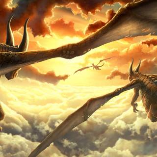 3D dragons wallpaper