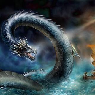 3D dragons wallpaper