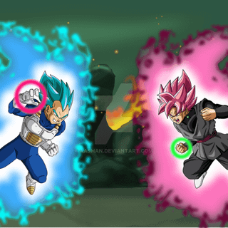 Goku Black vs Vegeta wallpaper