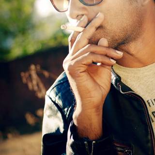 Smoking boy wallpaper