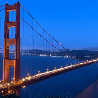 Golden Gate Bridge at night wallpaper