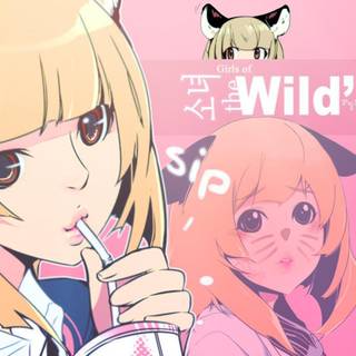 Girl and wild wallpaper