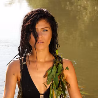 Girl and wild wallpaper