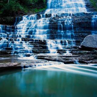 Waterfall rainforest wallpaper