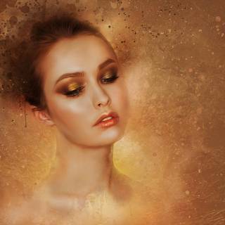 Ethereal surreal woman wallpaper