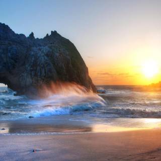 Rocky shore wallpaper