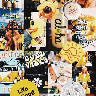 Aesthetic collage wallpaper