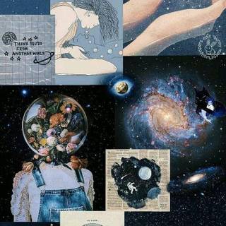 Aesthetic collage wallpaper