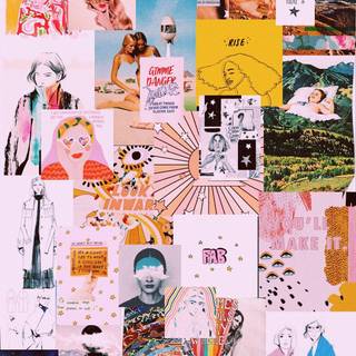 Aesthetic collage wallpaper