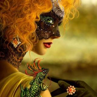 Party mask wallpaper