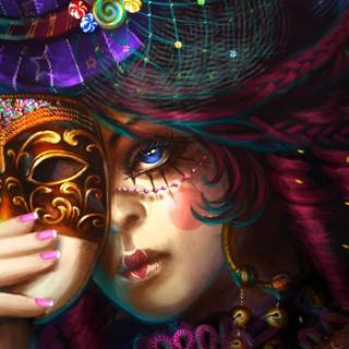 Party mask wallpaper