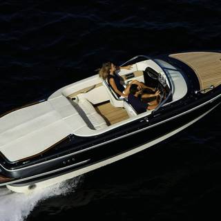 Two in a boat wallpaper