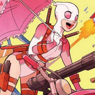 Gwenpool motorcycle wallpaper