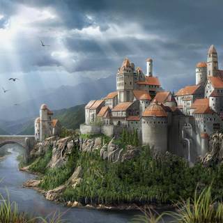 Fantasy kingdom wallpaper