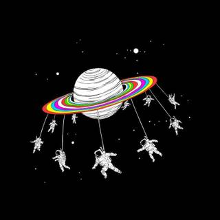 Aesthetic space wallpaper