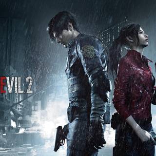 Leon Kennedy Resident Evil 2 wallpaper