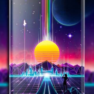 Glitch aesthetic wallpaper