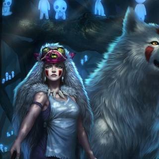 Forest princess wallpaper