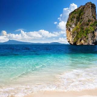 Seaside beach wallpaper