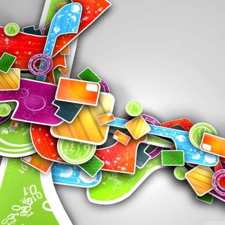 Colorful abstract graphic design wallpaper