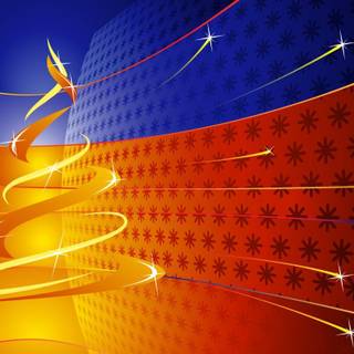 Yellow and blue wallpaper