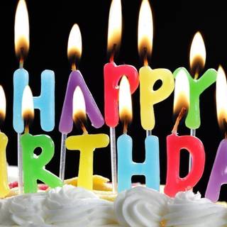 Birthday rainbow wallpaper