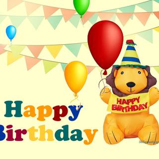 Birthday rainbow wallpaper