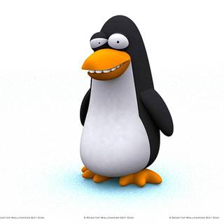 Cartoon penguin wallpaper