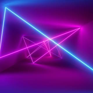 Laser neon barrier wallpaper