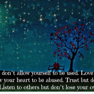 Love thoughts wallpaper