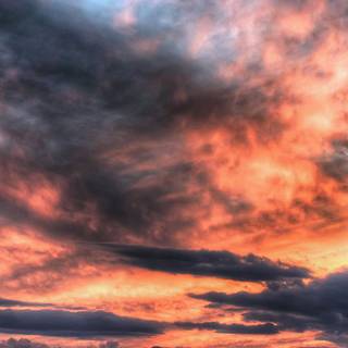 Lake at sunset wallpaper